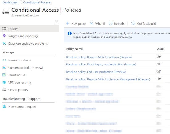 conditional access and MFA